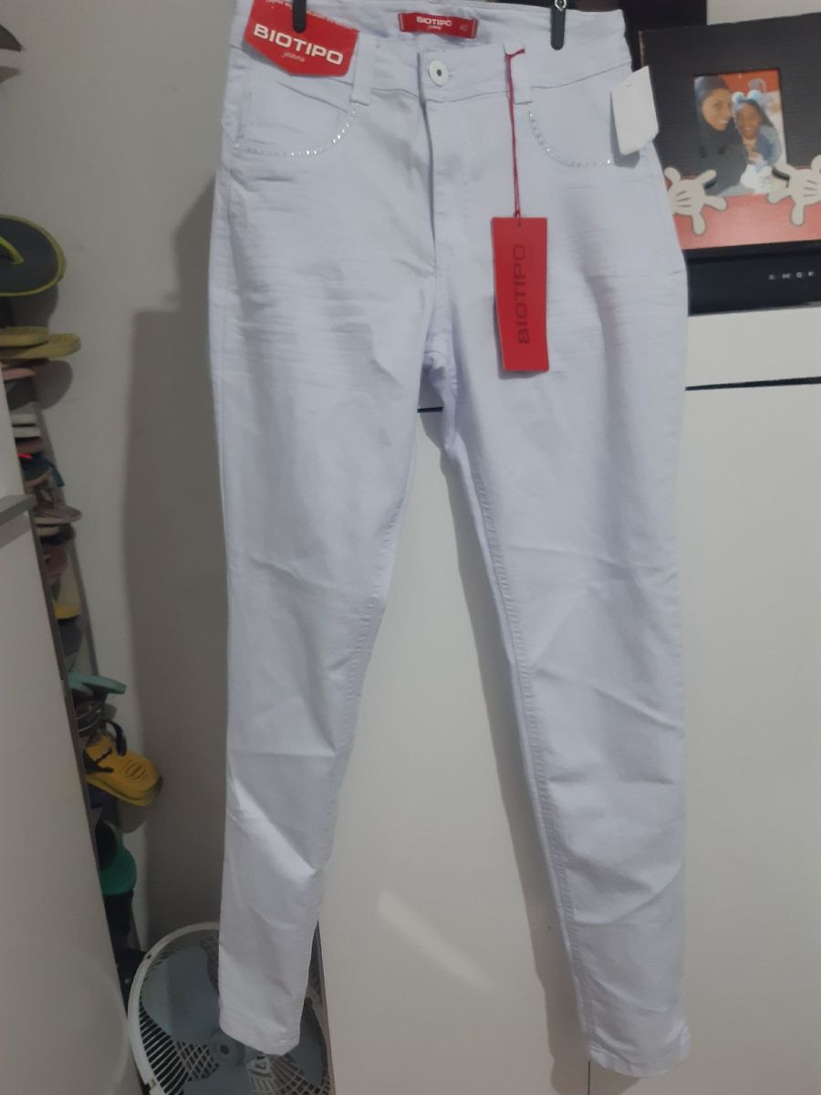 calça biotipo branca