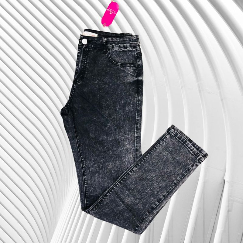 Calça jeans hot sale manchada feminina