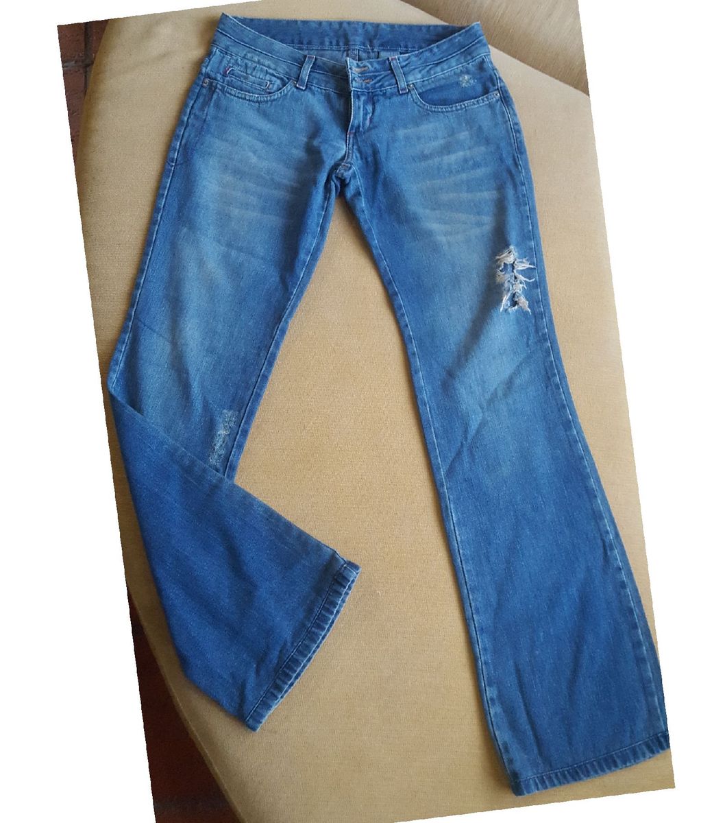 calça jeans feminina boca reta