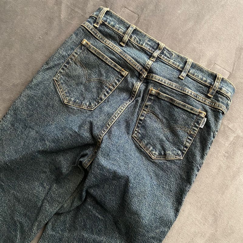 Calça Jeans Bordada Wide Leg Flare | Calça Feminina Loony Usado