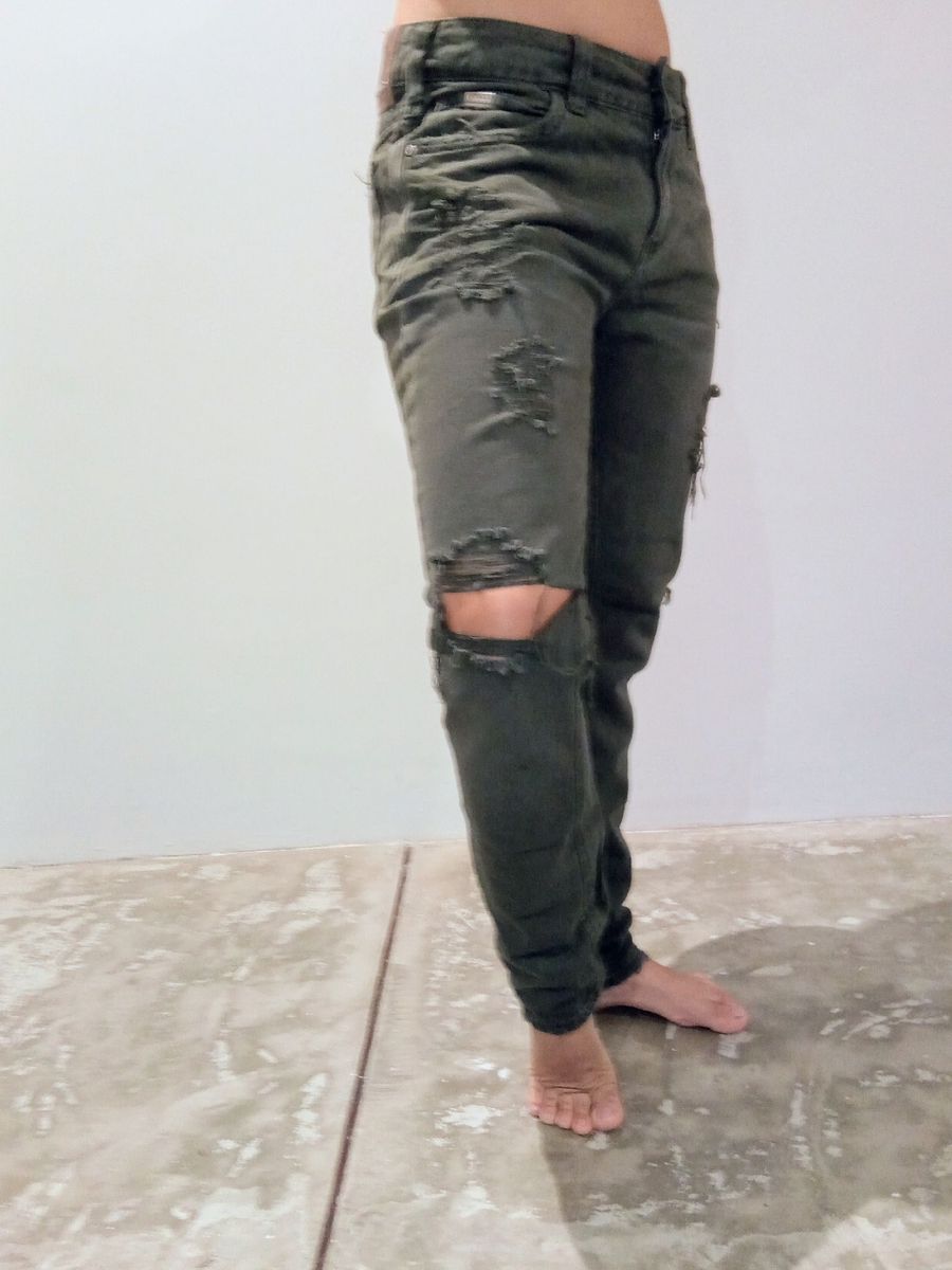 Calça boyfriend orders verde militar