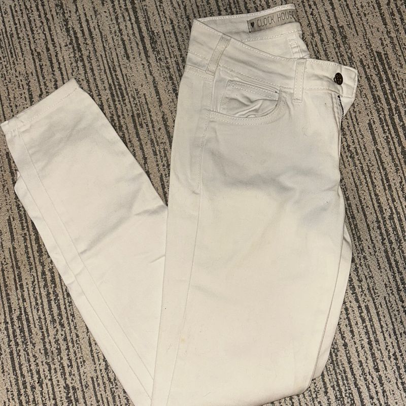 Calça jeans branca feminina hot sale c&a