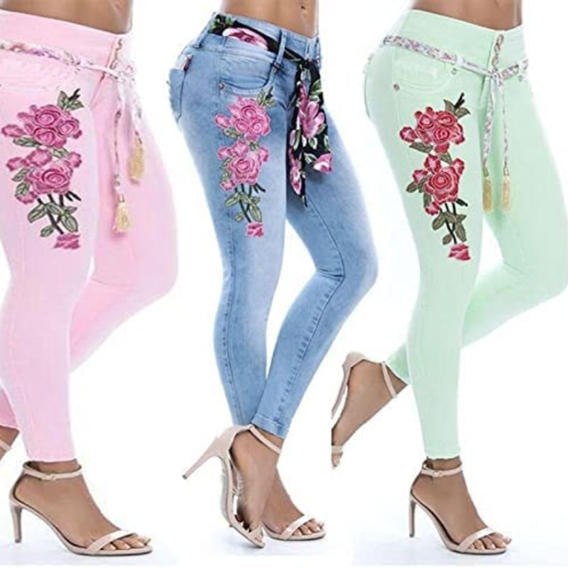 Calça Feminina Branca Jeans Tamanho do 38 Ao 46, Calça Feminina Marvyluxo  Nunca Usado 86761698