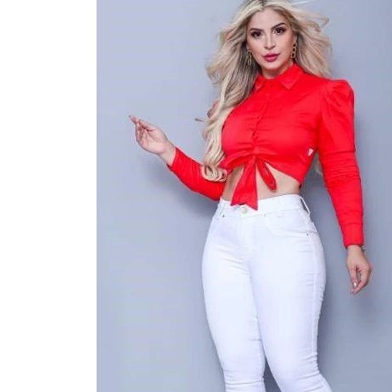 Calças Jeans Feminina com lycra (elastano) Cintura Alta com efeito levanta  bumbum PROMOÇÃO