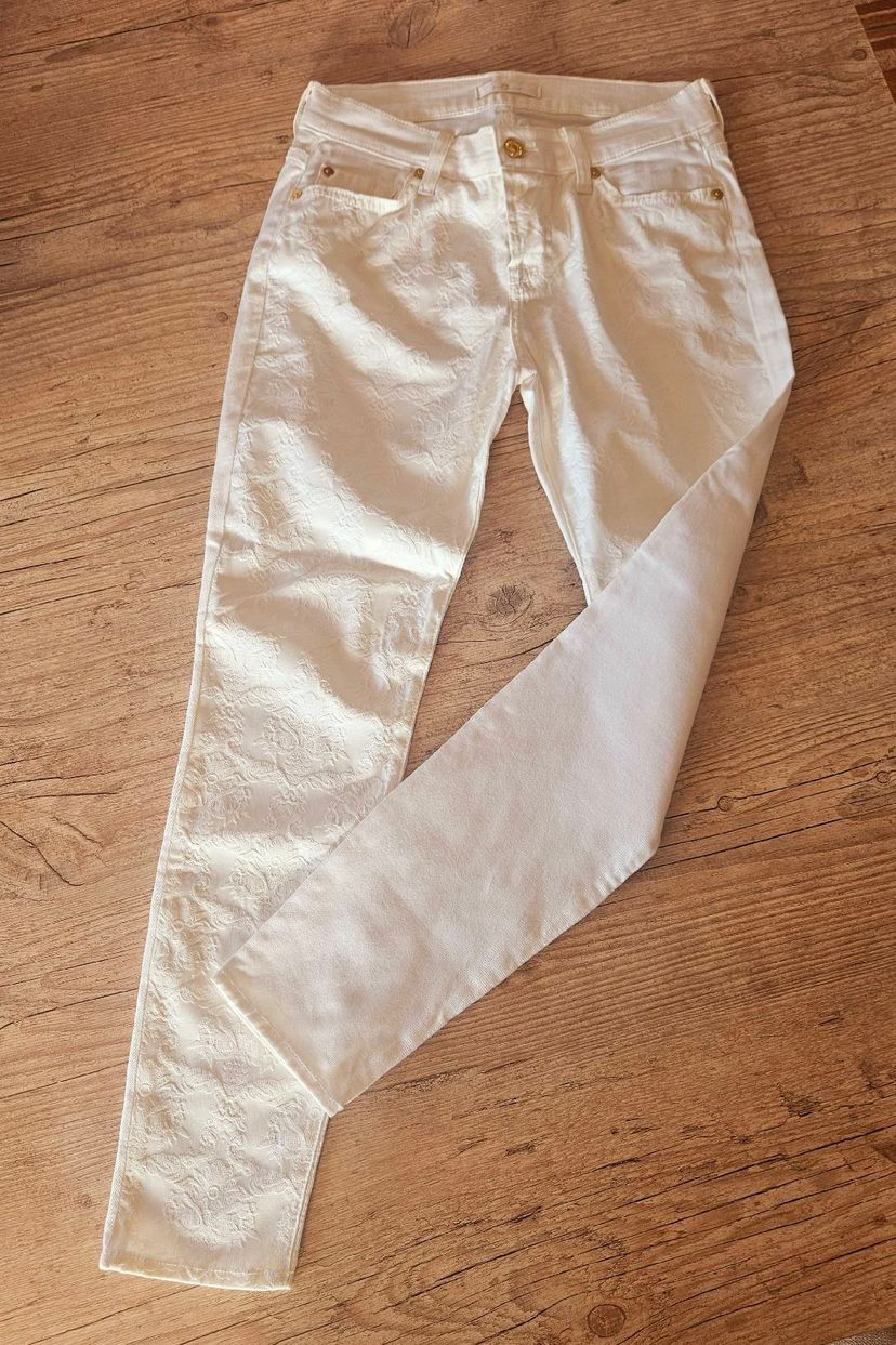 calça jeans branca seven - jeans seven