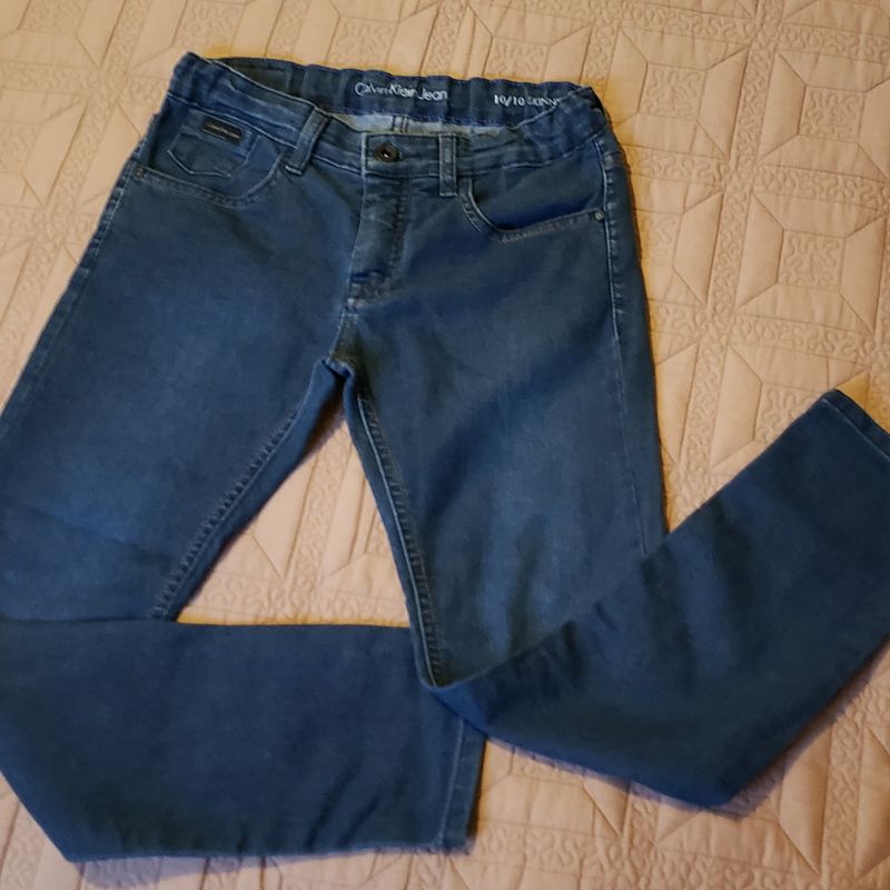 Calça jeans best sale calvin klein infantil