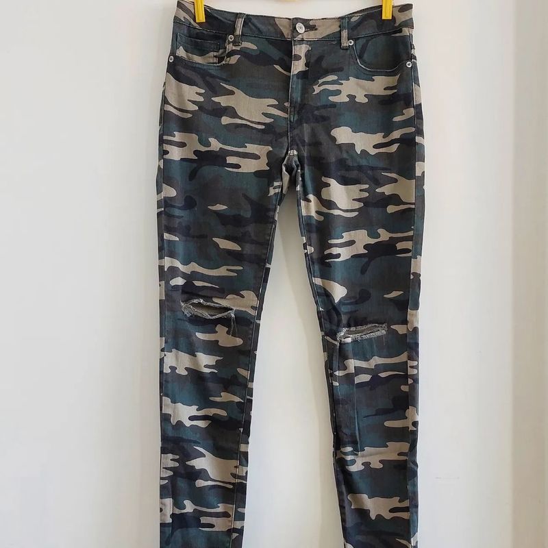 Calça camuflada feminina sales forever 21