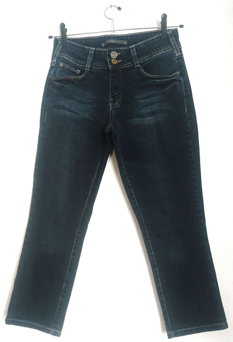 calça jeans capri feminina