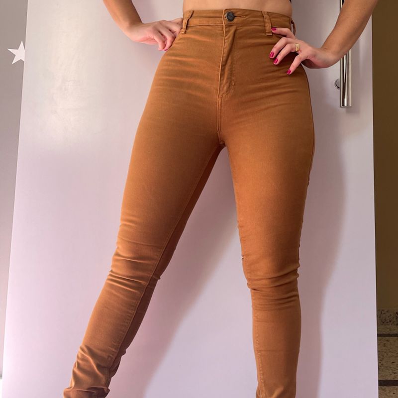 Calça store jeans caramelo