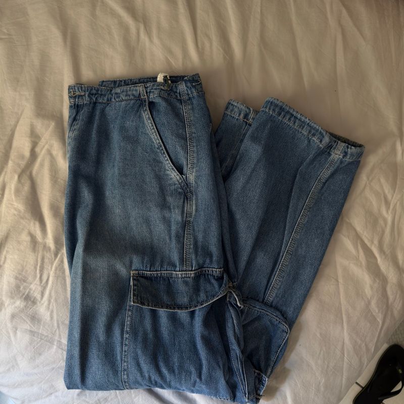 HOT Cargo Jeans Zara Masculino Calça Jeans Cargo Zara