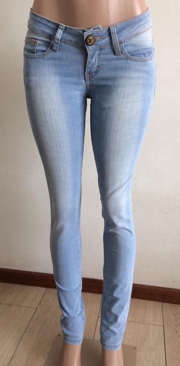 calça jeans com elastico na cintura feminina