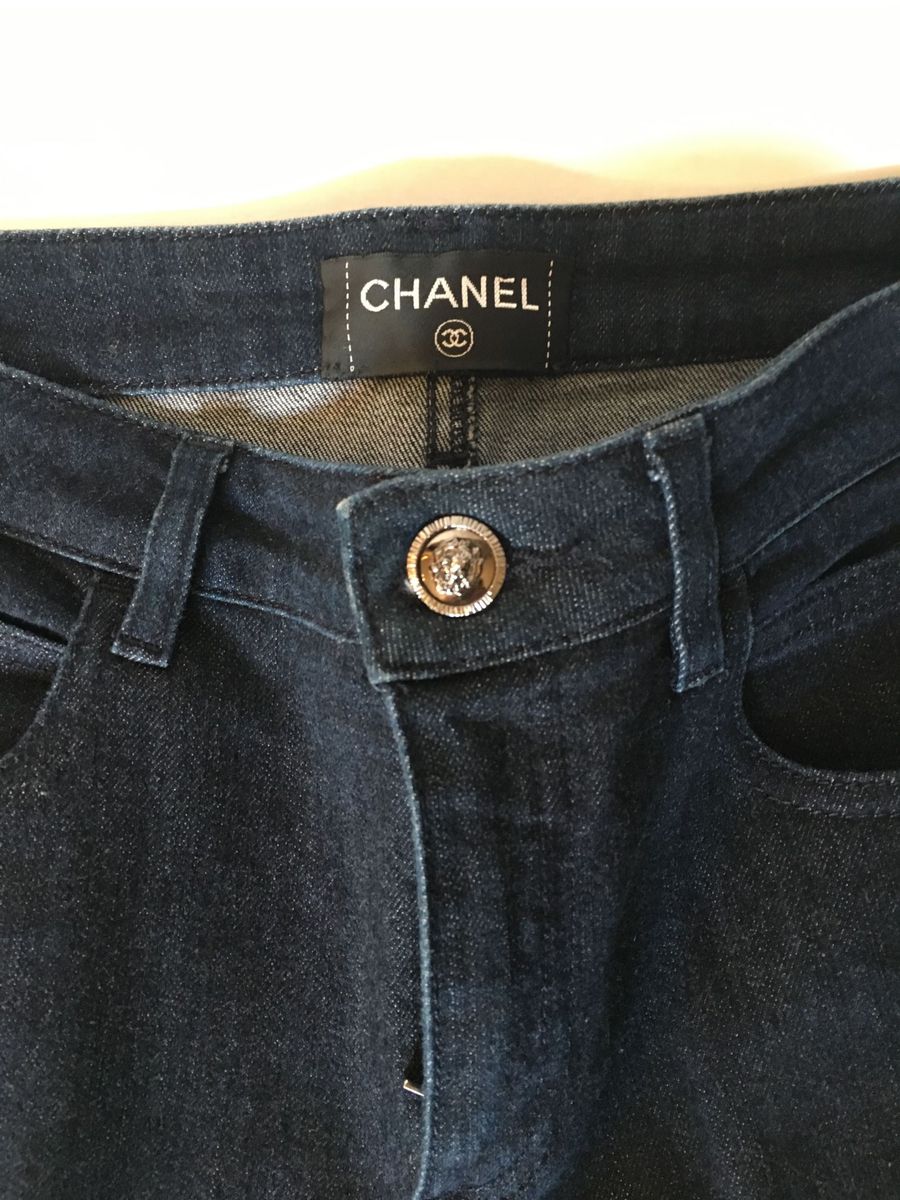 calça jeans chanel