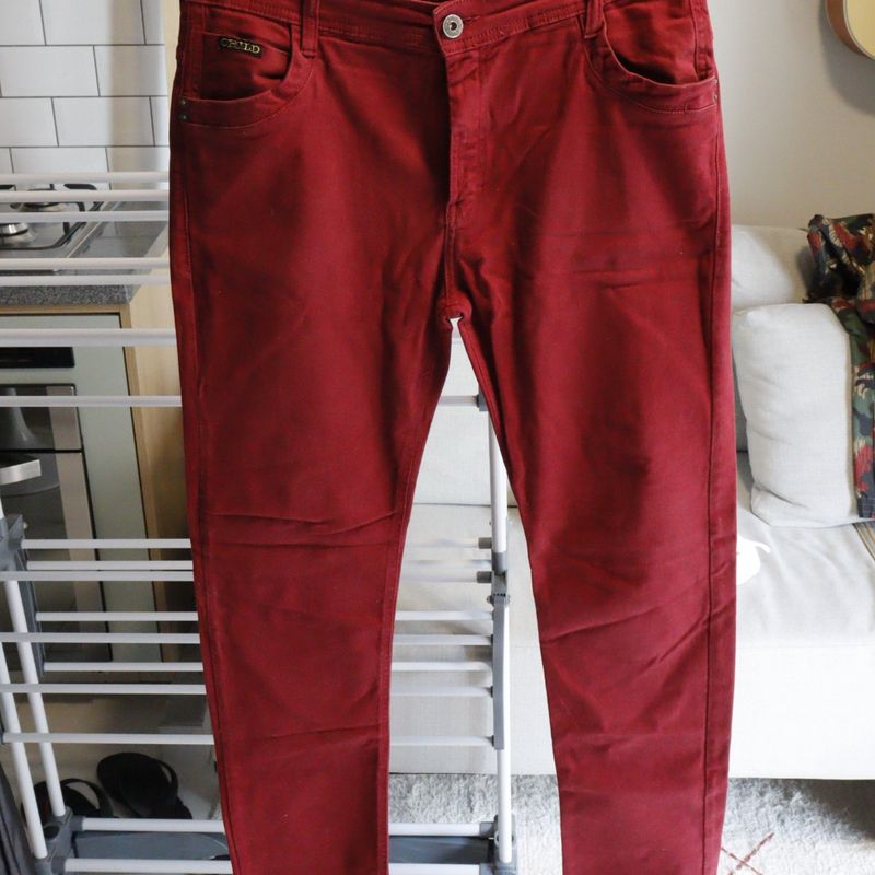 Calça best sale masculina marsala