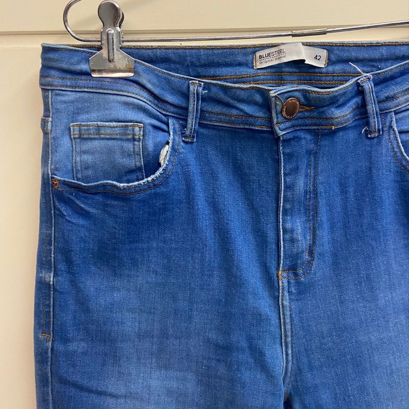 Renner calça store jeans cintura alta