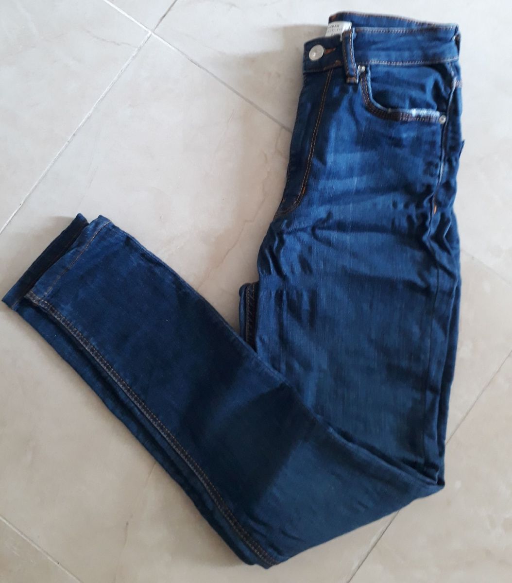 calça jeans cintura alta zara