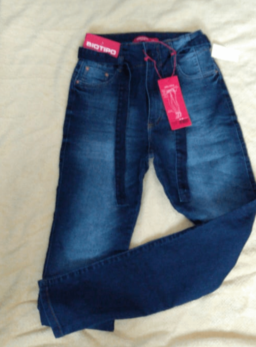 calça jeans biotipo cintura alta