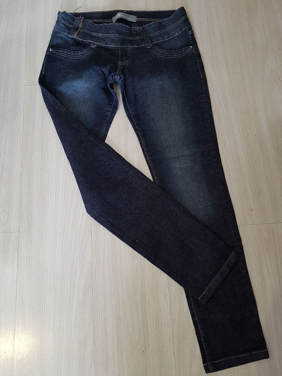 calça jeans de cintura baixa