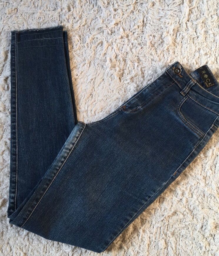 calça jeans cintura super alta marca lady rock - calças lady rock