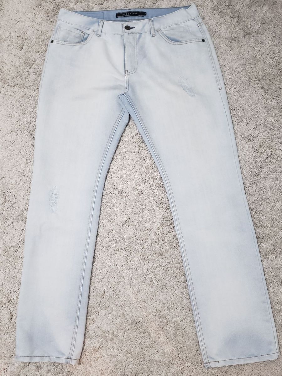calca jeans clara masculina