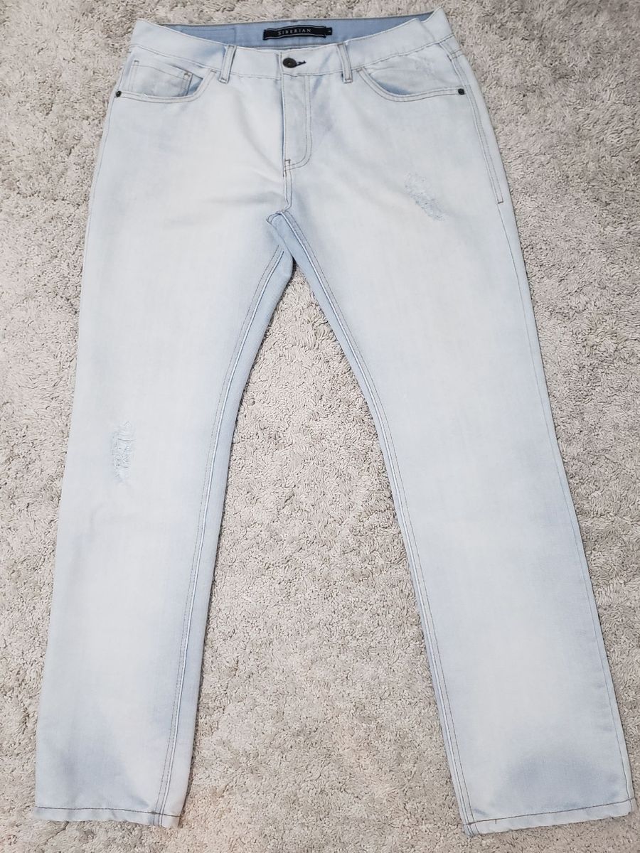 calça jeans claro masculina