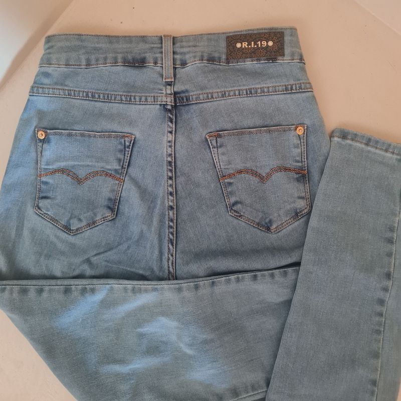 Calça Jeans Claro Feminina Cintura Alta Nova Coleção Ri19-74773