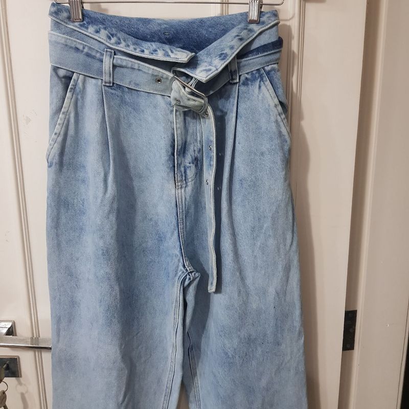 Calça store cintura altissima