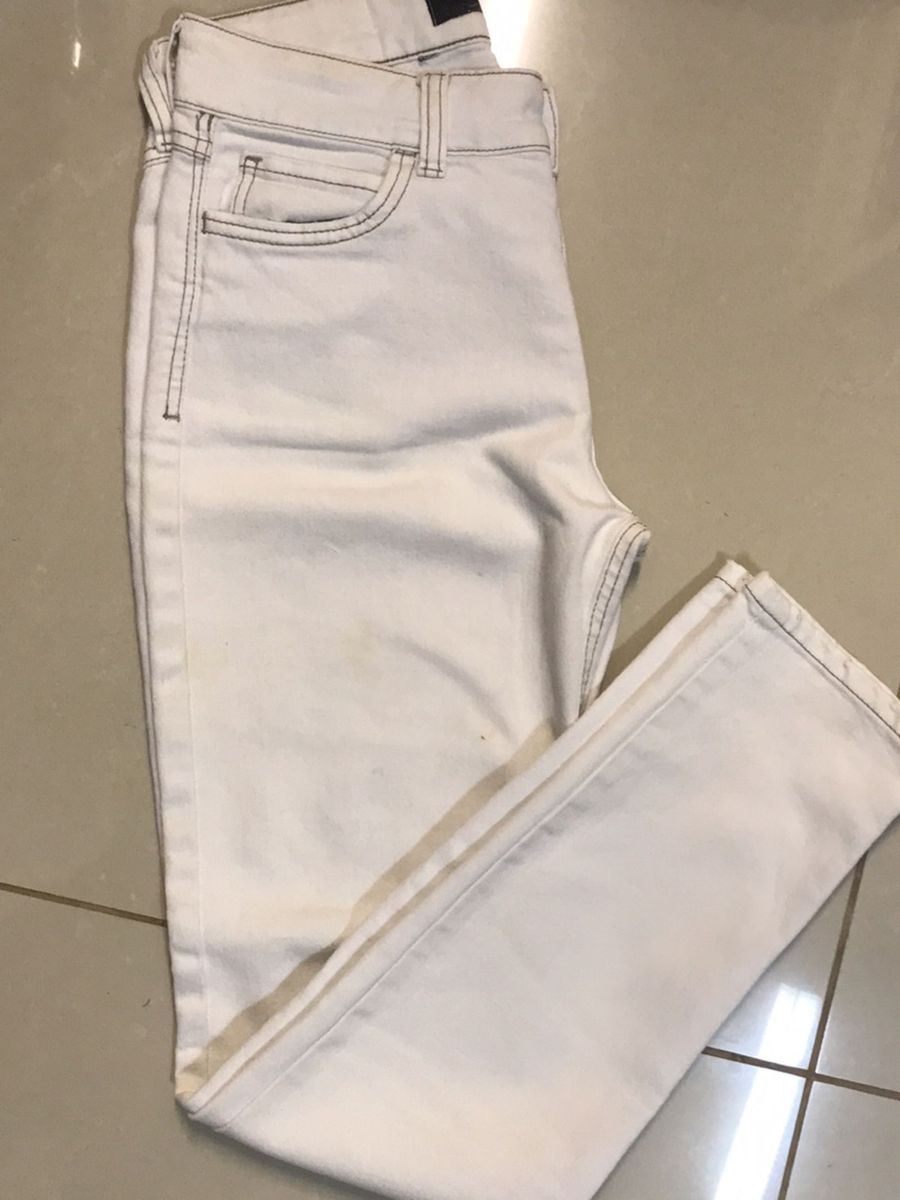 calça jeans branca colcci