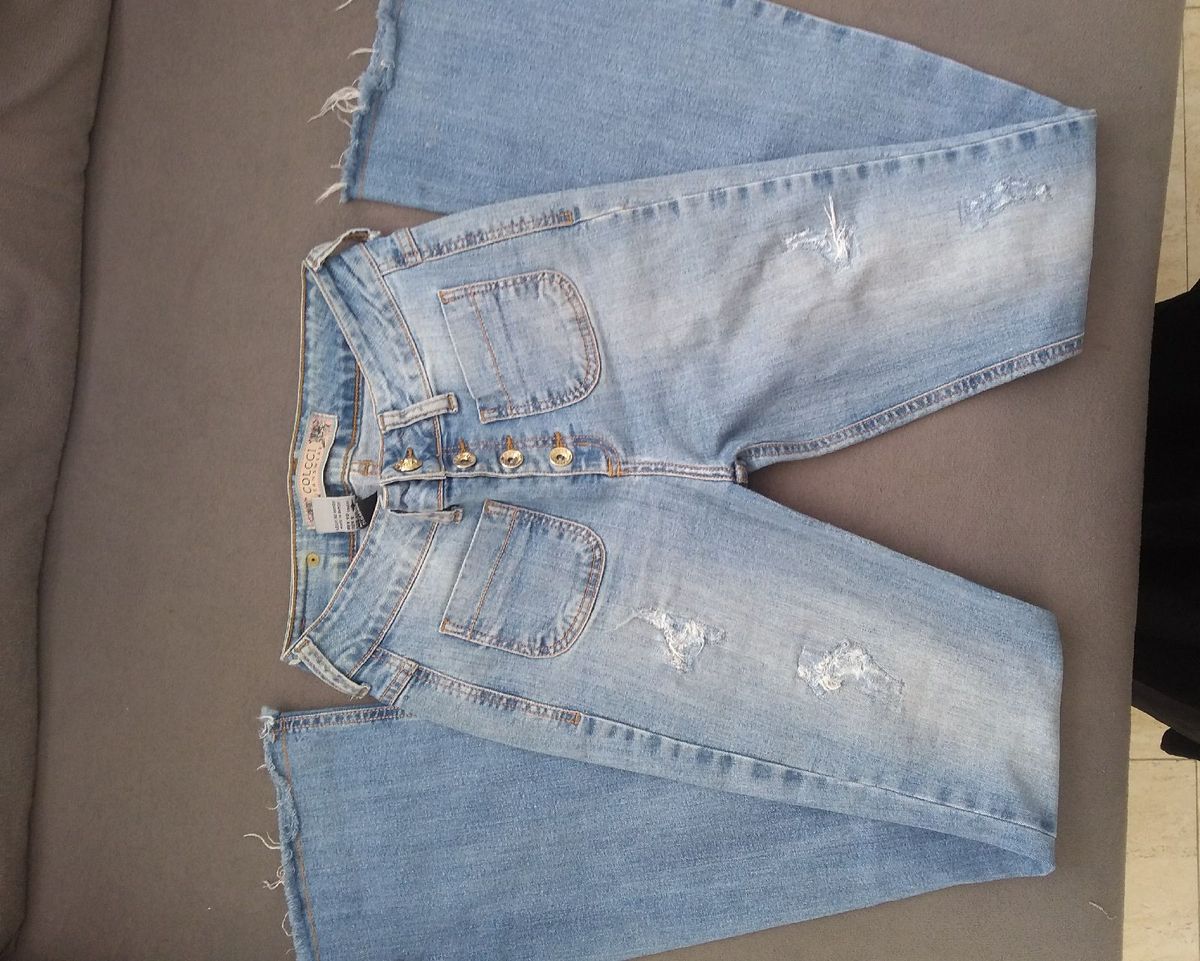 calça jeans colcci cintura alta