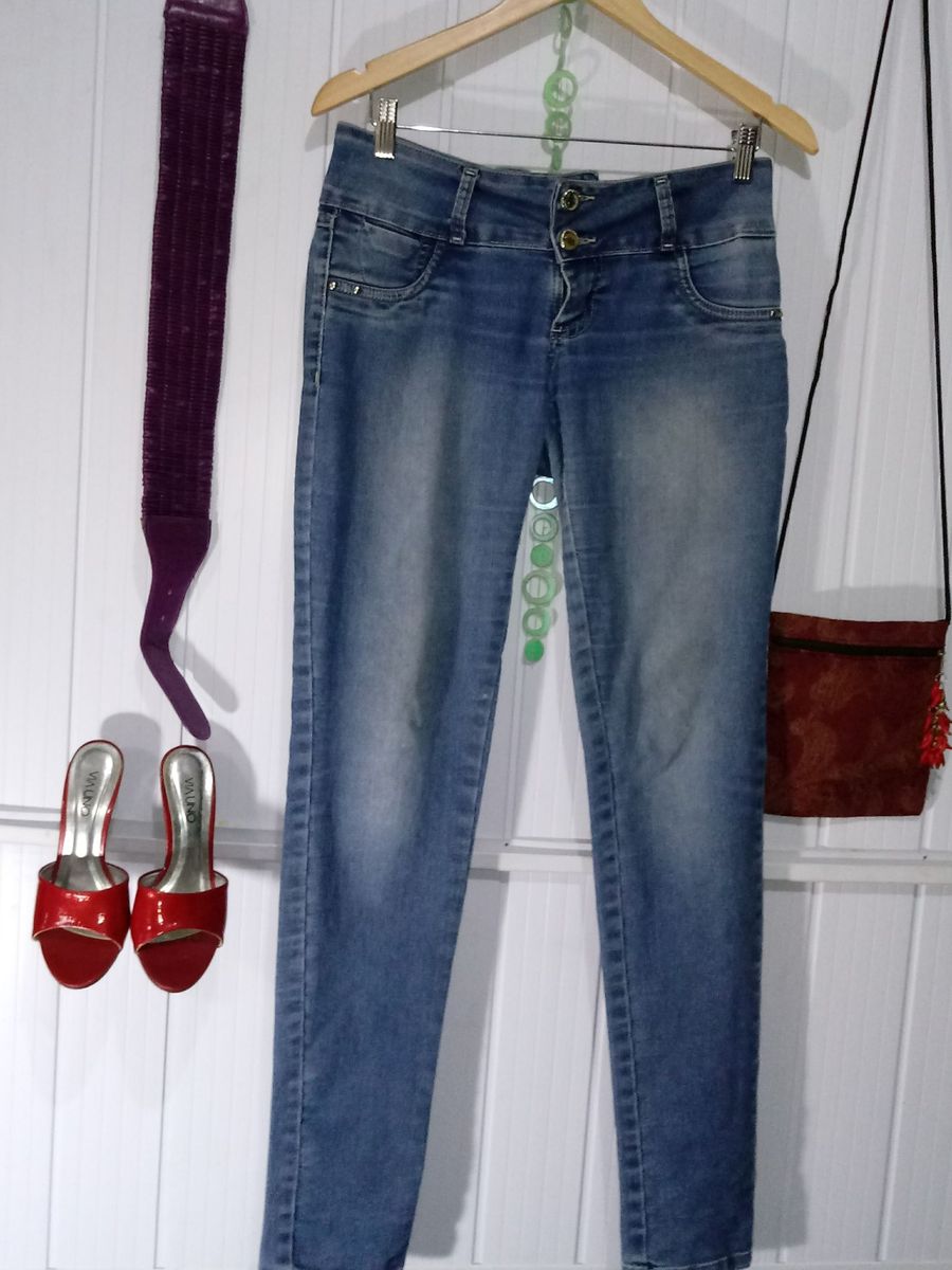 calça jeans sawary com enchimento