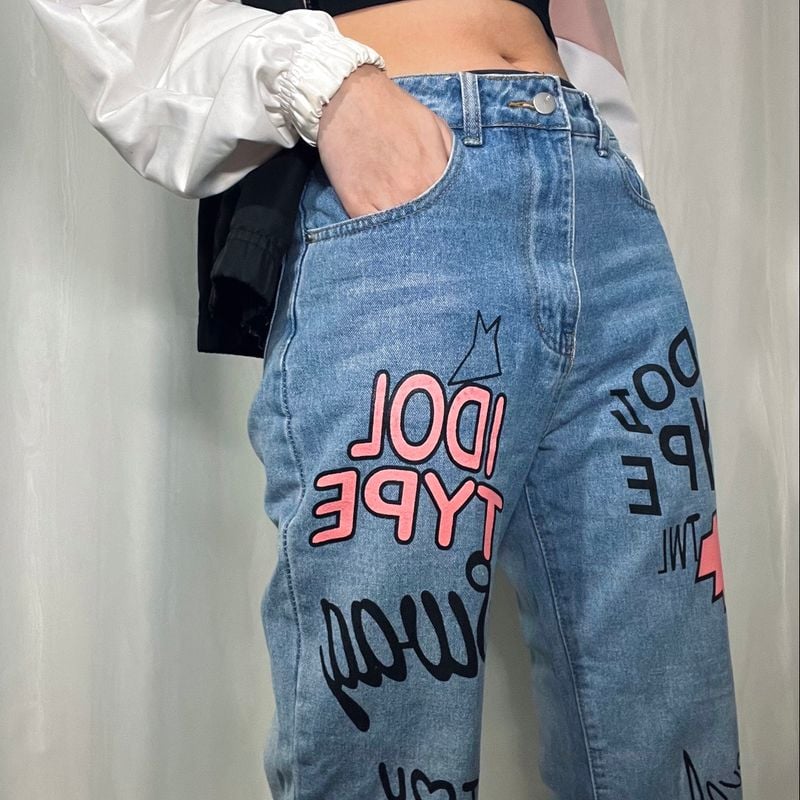 Customização calça hot sale jeans