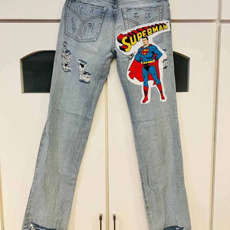 Calça jeans dolce gabbana hot sale masculino