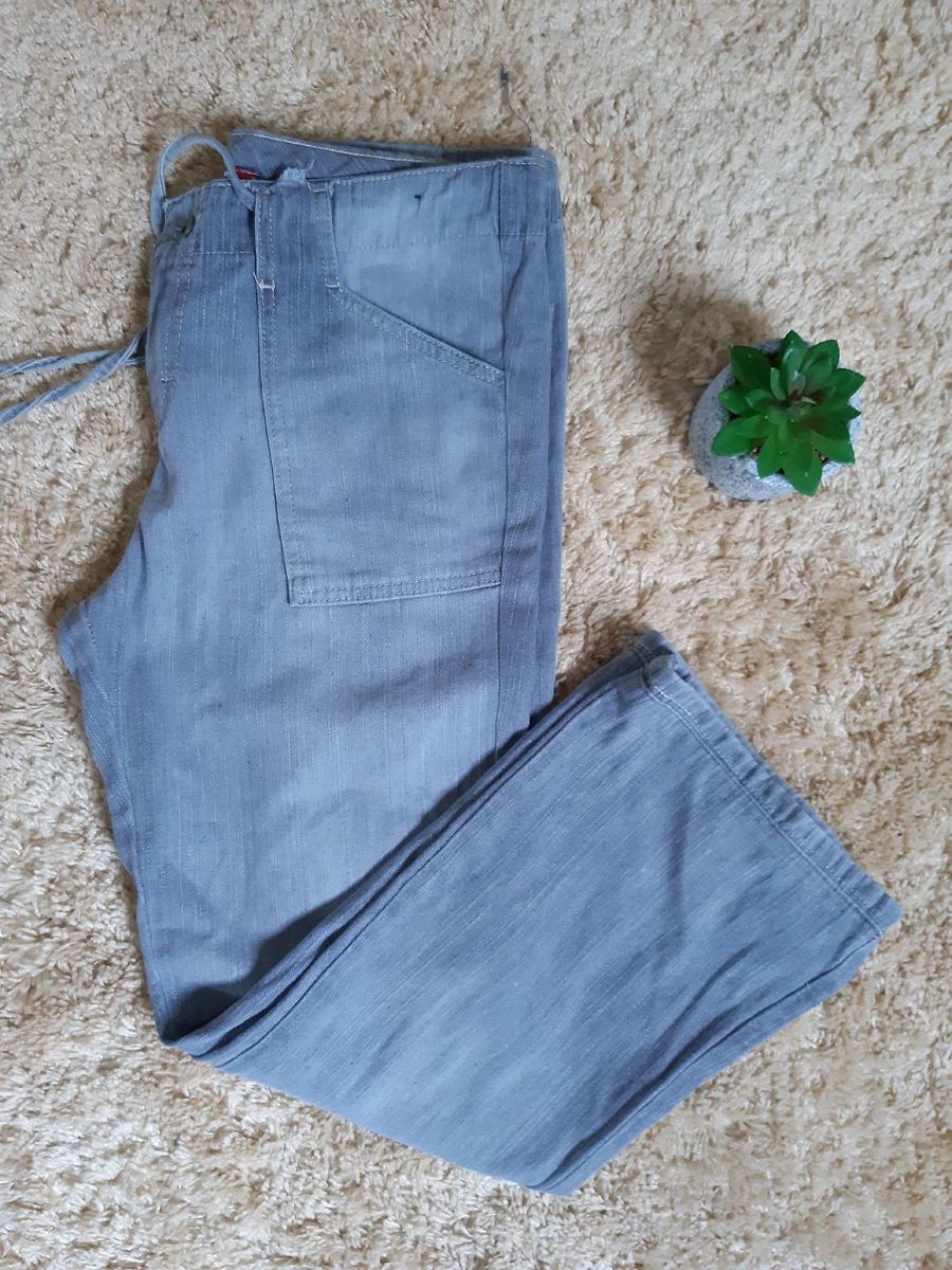 calça jeans feminina de amarrar