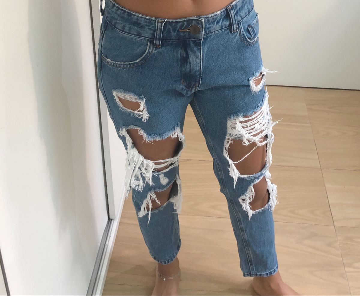 blusa de manga comprida jeans