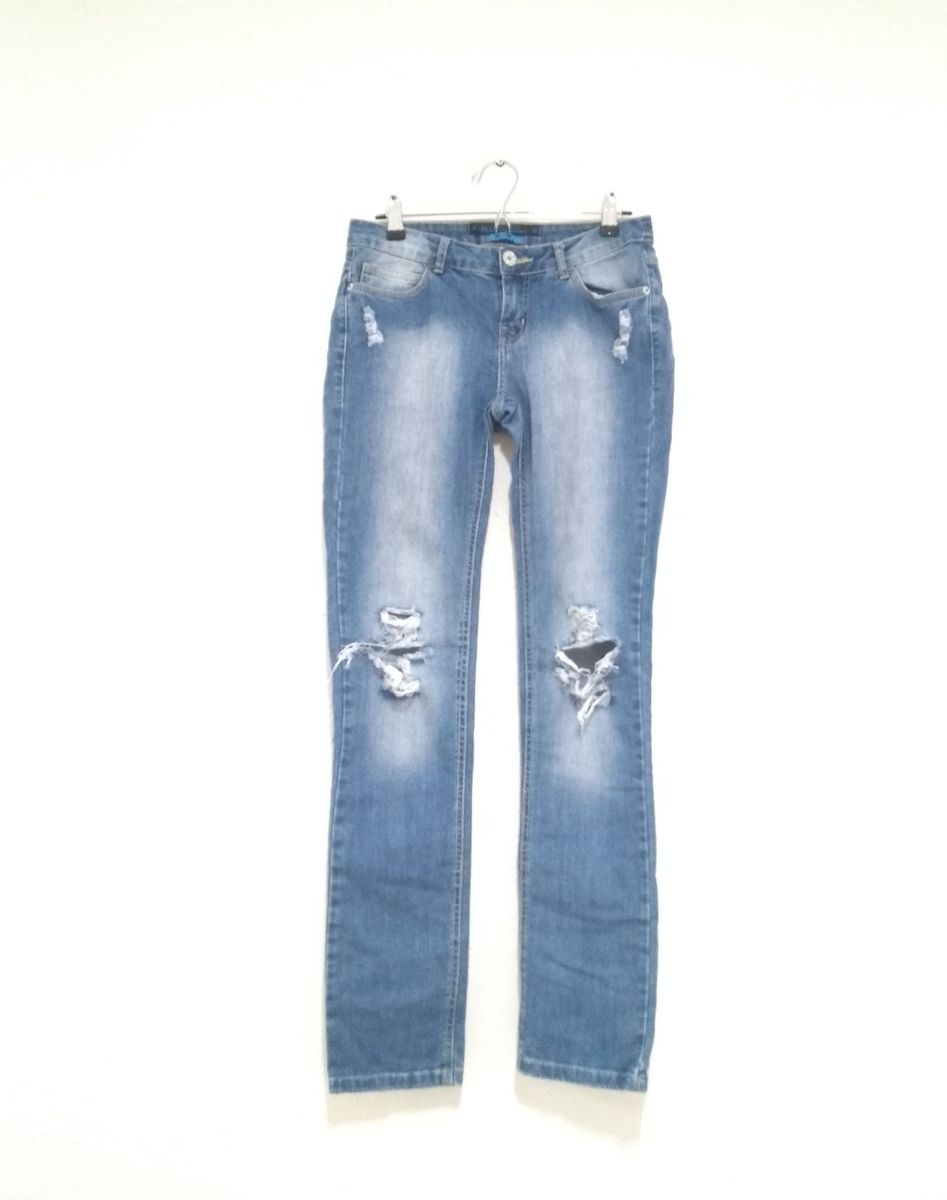 calça jeans destroyed - calças blue-steel