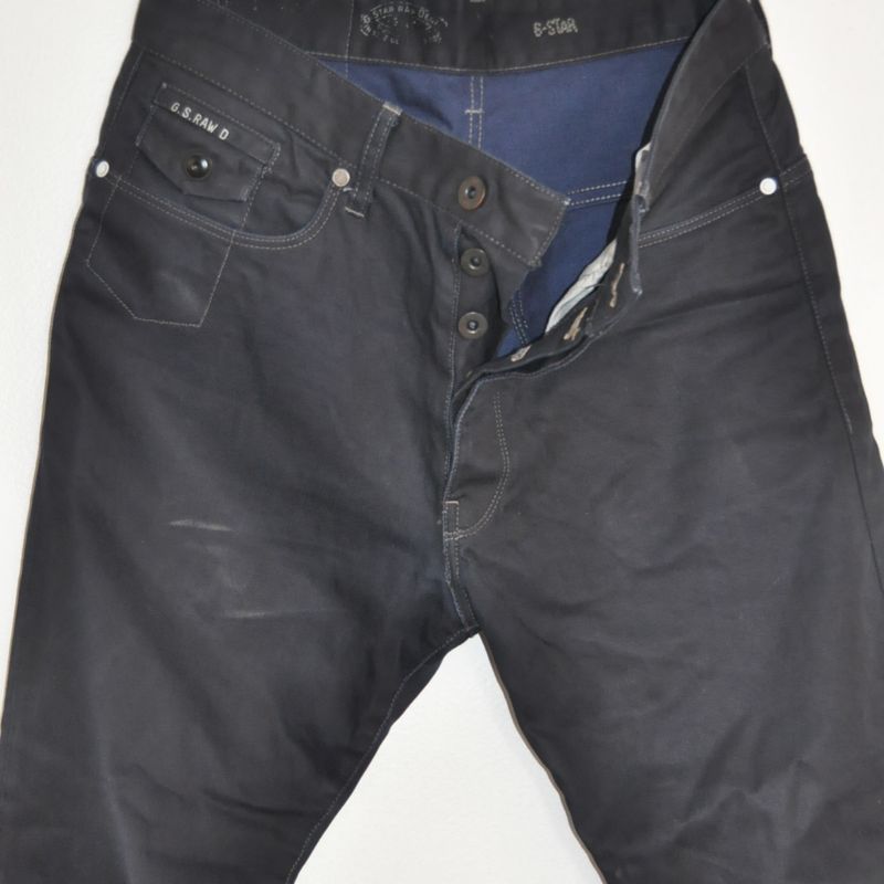 Calça jeans encerada store masculina