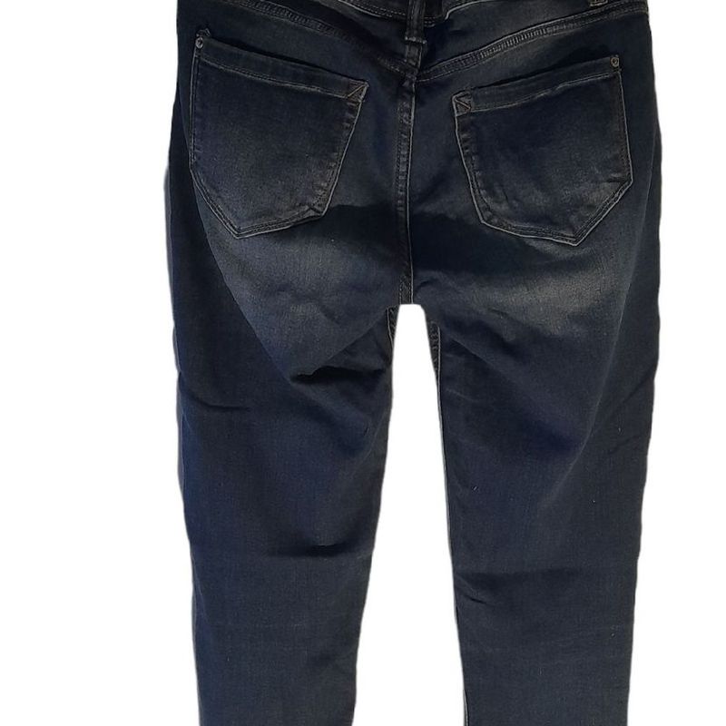 Calça Jeans Escura Perna Stonada (N), Calça Feminina Kensie Jeans Usado  94217955