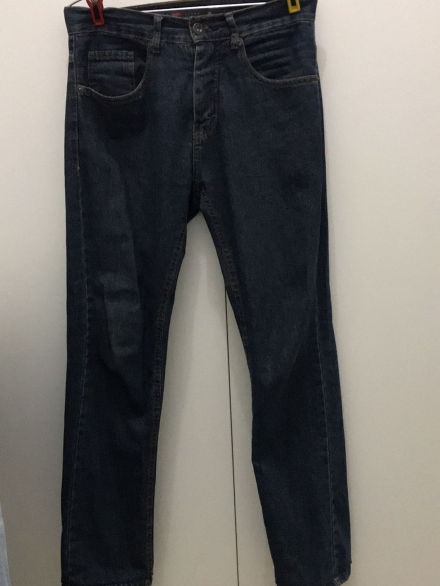 calça jeans preta masculina renner