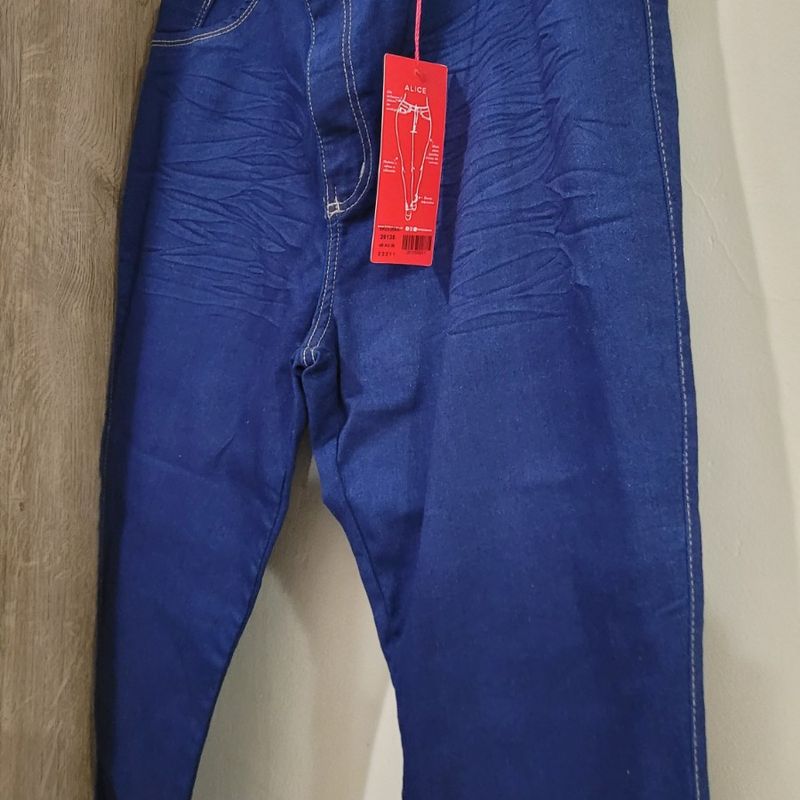 Calça jeans escuro Plus Size