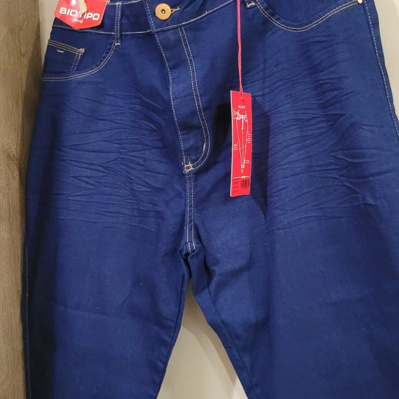 Calça jeans escuro Plus Size