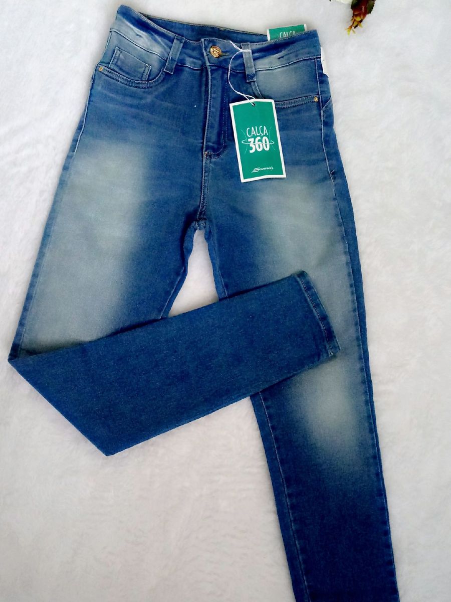 calça jeans sawary com cinta