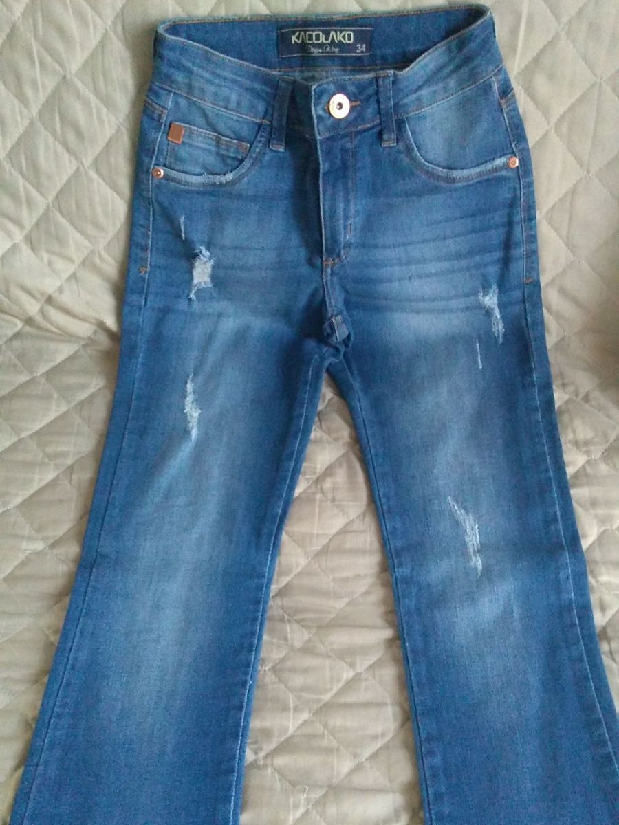 calça premium denim feminina