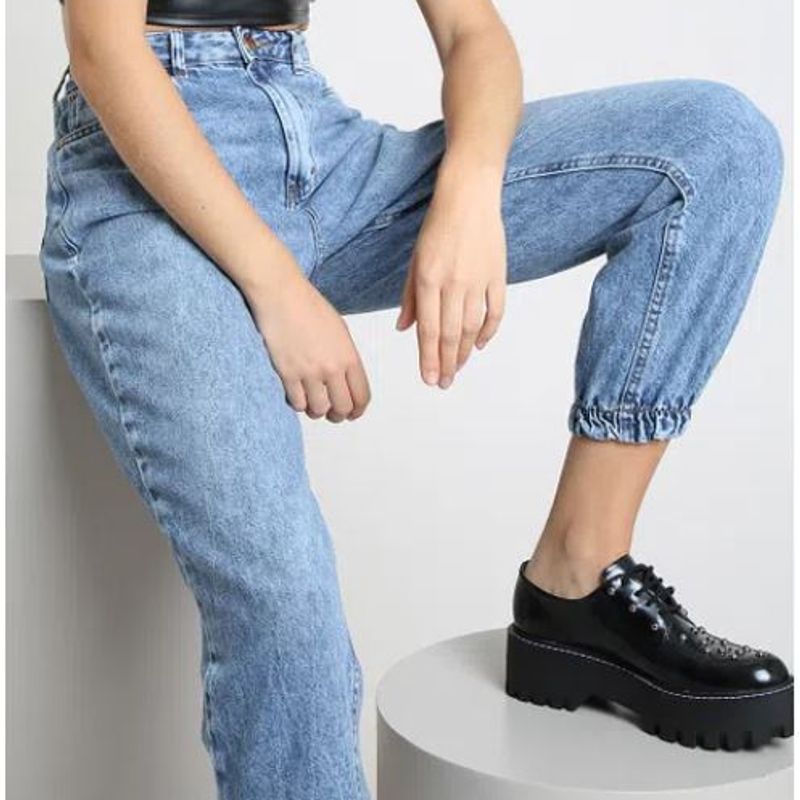 Calça Mom Jeans  Calça Feminina Top Jeans Nunca Usado 77697670