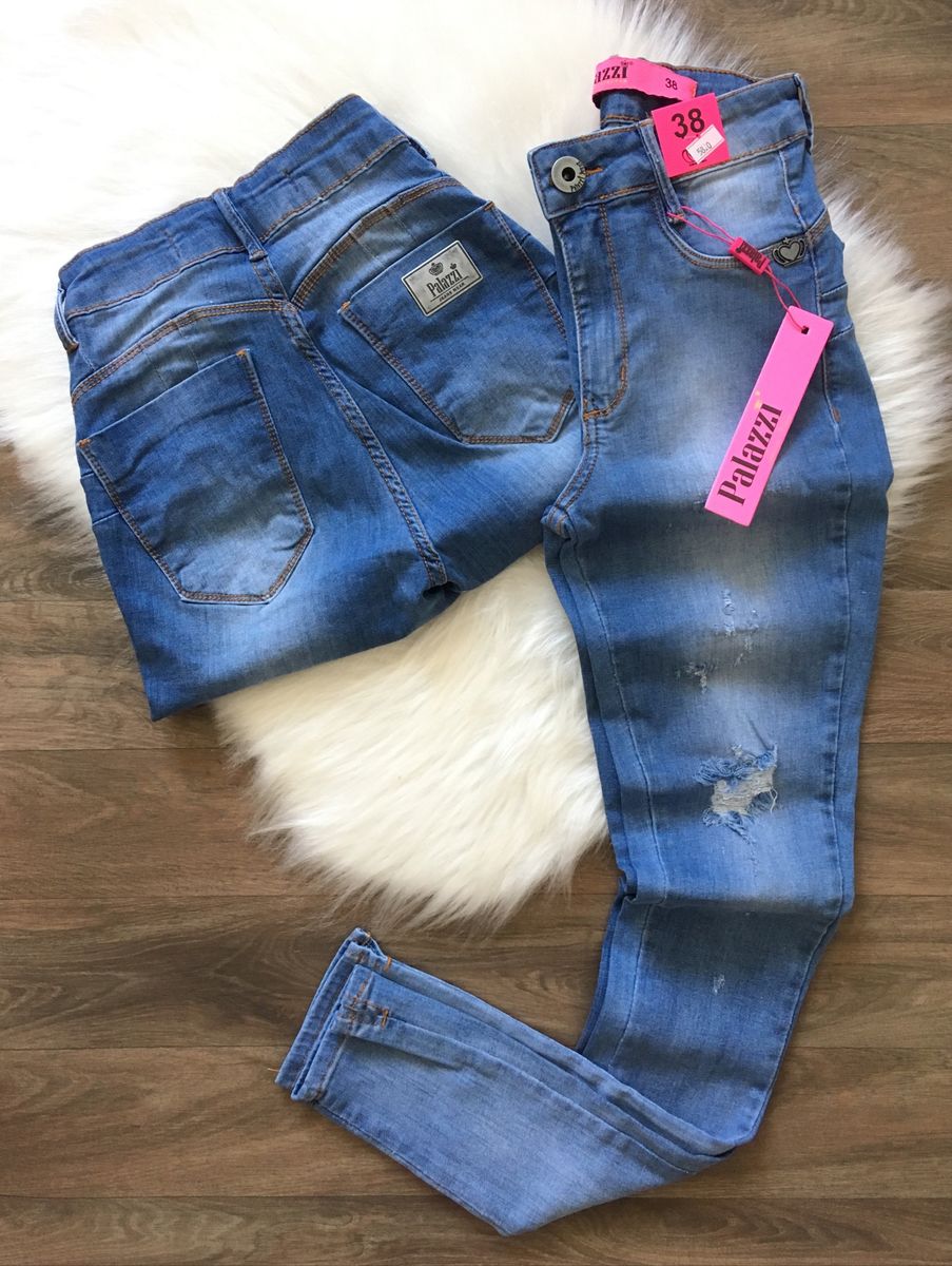 calça palazzi jeans