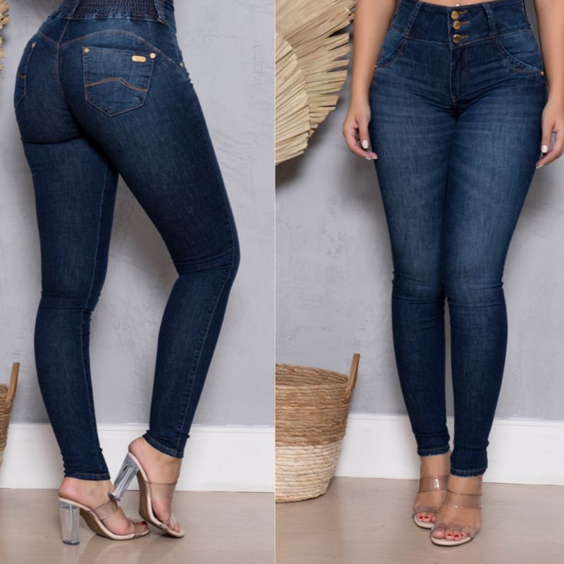 Calça jeans feminina ri19 lançamento ref 67348 em Promoção na