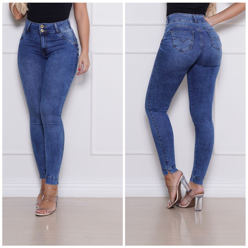 Calça jeans feminina ri19 lançamento ref 67348 em Promoção na