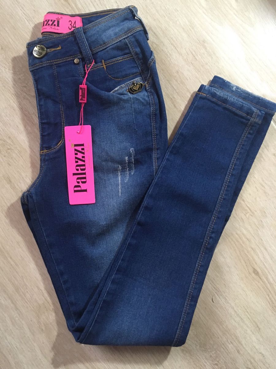 calça palazzi jeans