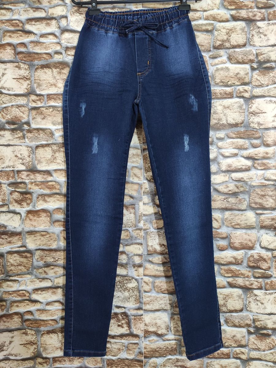 Calça Jeans Preta Feminina, Tam 38,40,42,44,46,48,50,52 com Detalhe Cinta  Nas Pernas | Calça Feminina Marvyluxo Nunca Usado 87196045 | enjoei