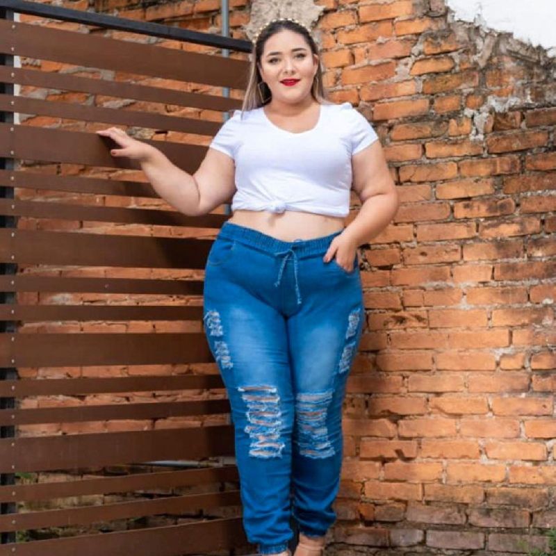 Jeans Feminino Plus Size