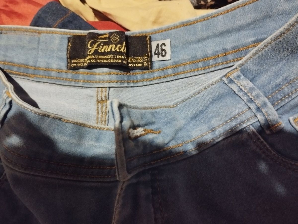 Calça jeans best sale com lycra 46