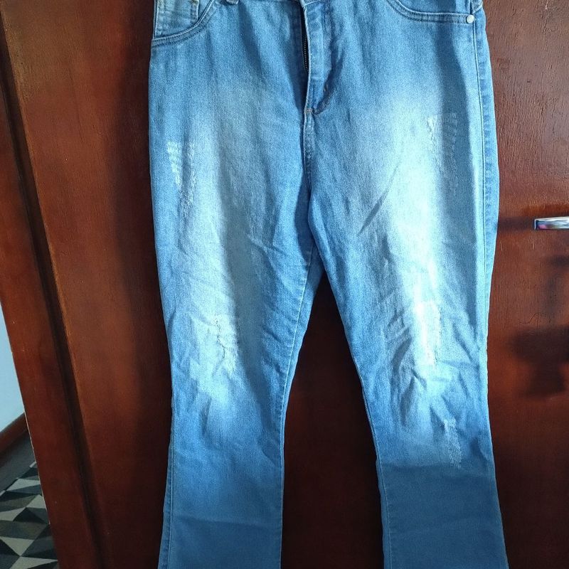 Calça Jeans Flare Feminina Preta (Calça Roberta)